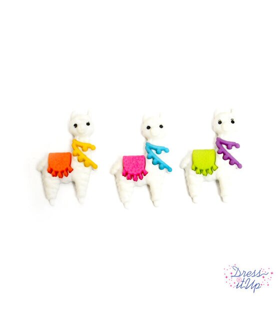 Dress It Up 3ct Whos Your Llama Shank Buttons