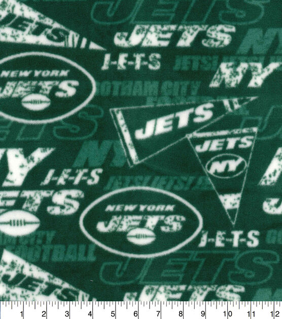 Fabric Traditions New York Jets Fleece Fabric Retro