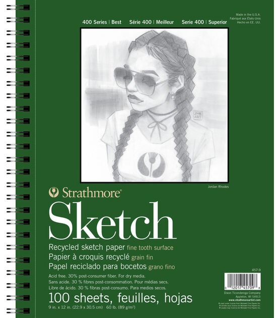 STRATHMORE VISION SKETCH BOOK 9X12, 50#, 110PG (2/PK) — GITZ Office Supplies