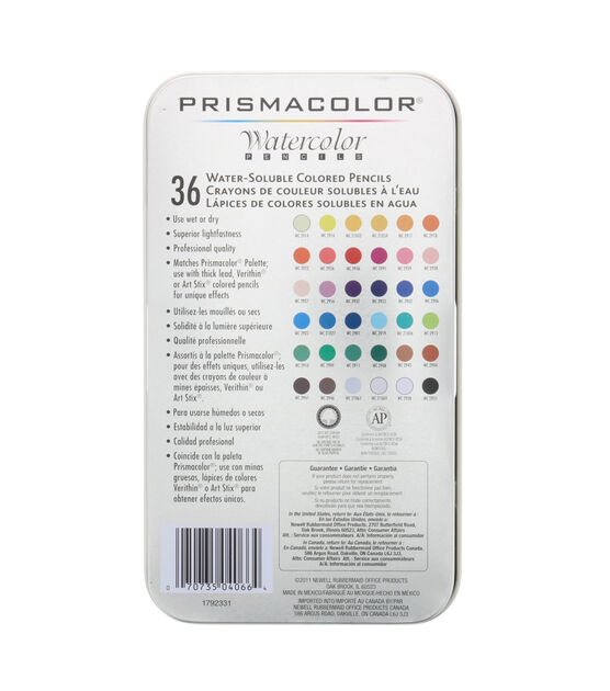 Prismacolor Watercolor Pencils 36 Pkg