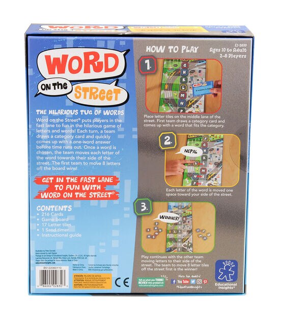 Educational Insights 266pc Word on the Street Game, , hi-res, image 3
