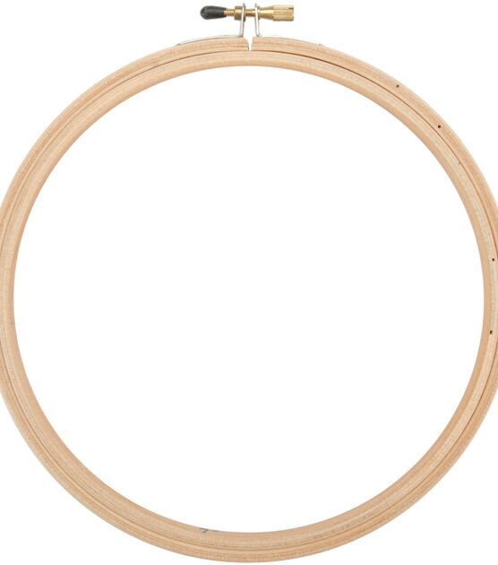 Frank A. Edmunds Wood Embroidery Hoop with Round Edges 8" Natural
