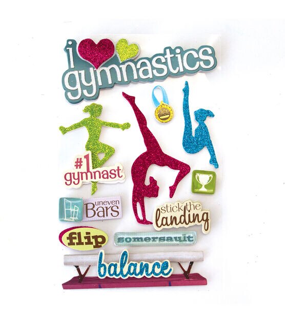 Paper House 3 D Sticker Gymnastics