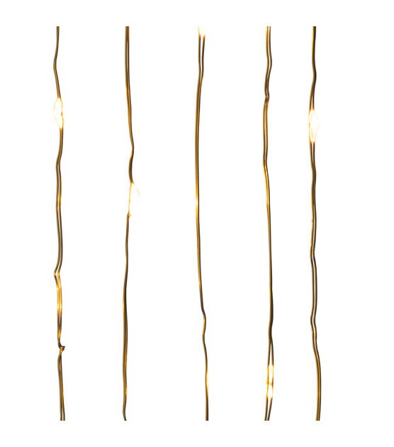7" LED Gold Wire With Warm White String Lights 25ct by Bloom Room, , hi-res, image 4