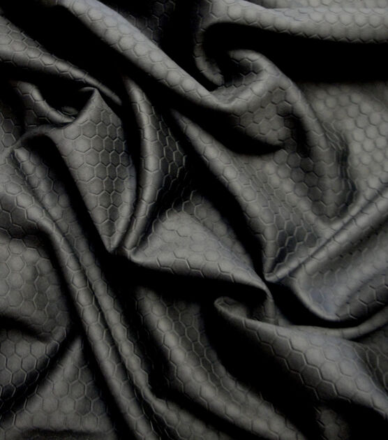 Yaya Han Cosplay Stretch Fabric Black Scuba Hexagon, , hi-res, image 2