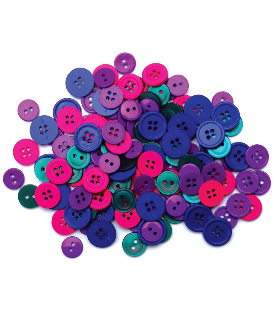 Favorite Findings 130ct Assorted Buttons, Jewel, swatch