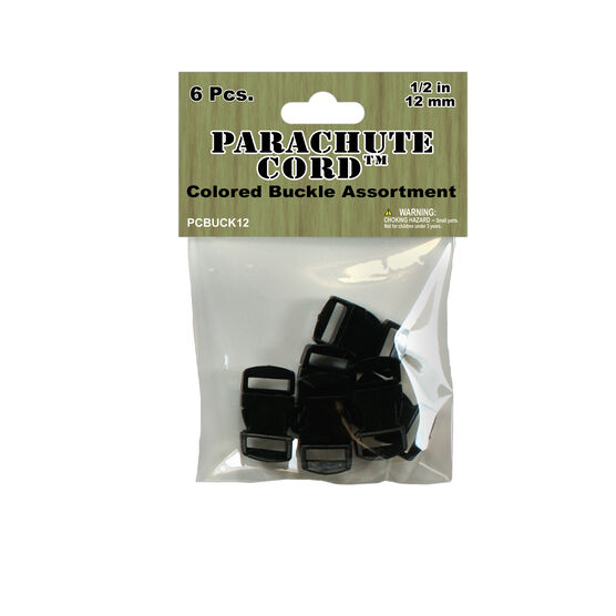 Parachute Cord Bracelet Buckles 12mm 6 Pkg