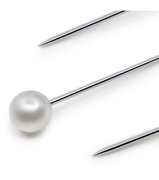 Dritz 3/4" Petite Pearlized Pins, White, 150 pc, , hi-res, image 2