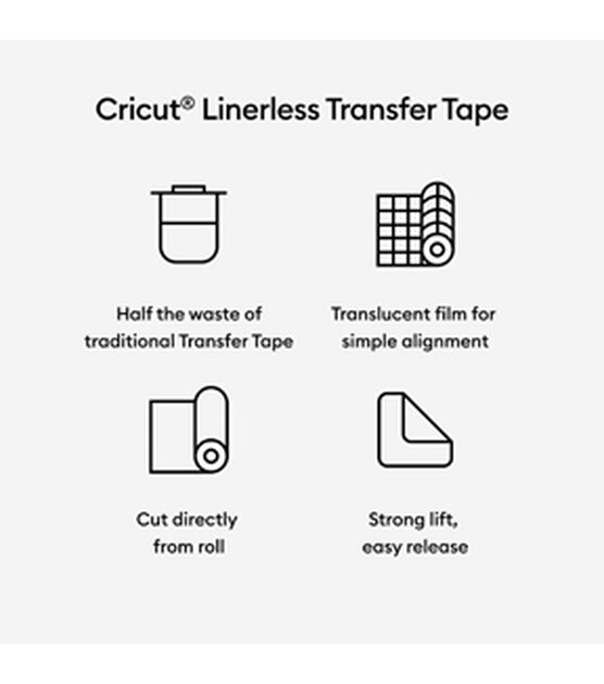 Cricut Joy Linerless Transfer Tape Transparent - 20899757