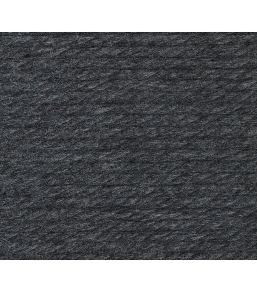 Lion Brand Hometown Super Bulky Acrylic Yarn, Chicago Charcoal, swatch, image 3