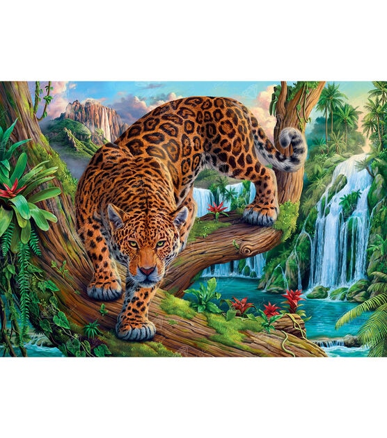 Diamond Art Club 38.5" x 27.5" Prowling Leopard Painting Kit