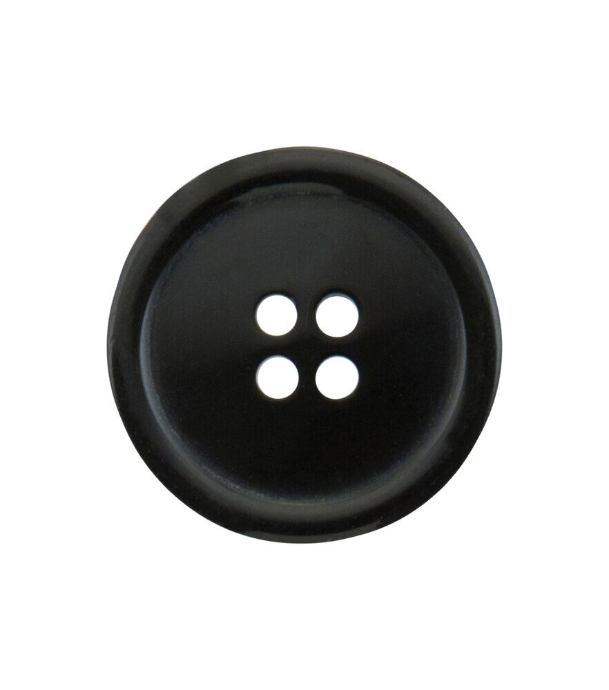 My Favorite Colors 1" Round 4 Hole Button, Black, swatch
