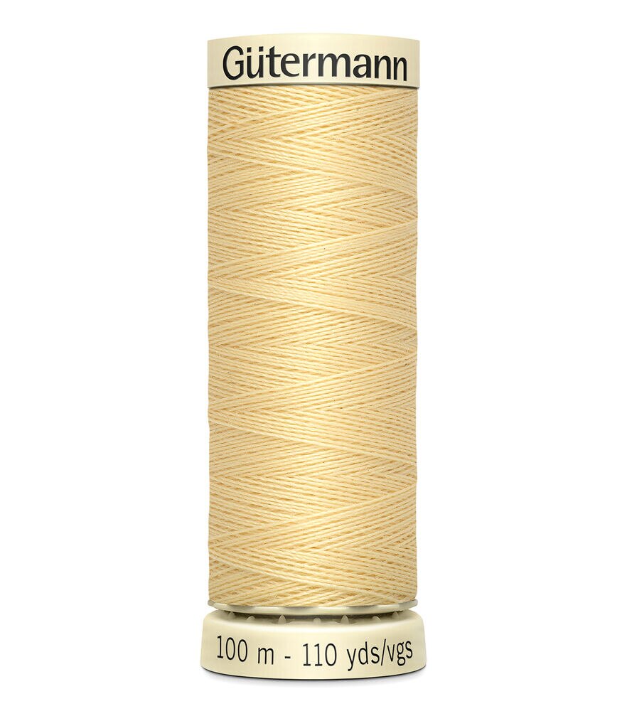 Gutermann Sew All Polyester Thread 110 Yards, 815 Canary, swatch