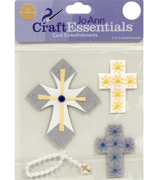 Craft Essentials Crosses Embellishment
