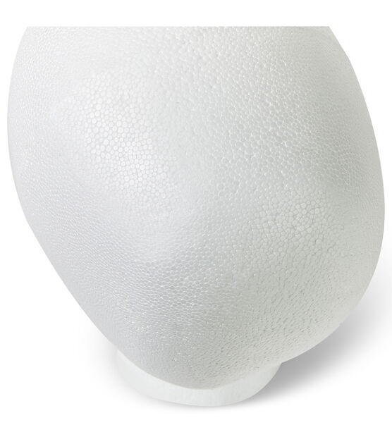 FloraCraft 10" White SmoothFoM Faceless Head, , hi-res, image 3