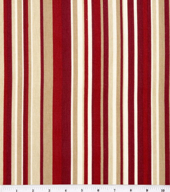 Glee Red Cotton Canvas Home Decor Fabric