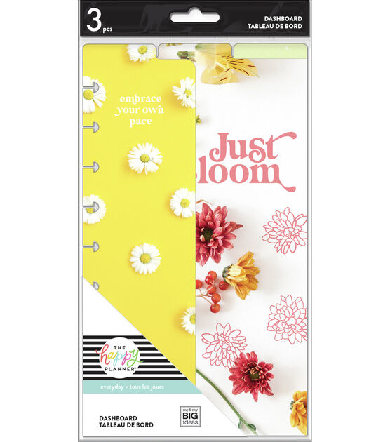 Happy Planner Pressed Florals Classic Dashboard