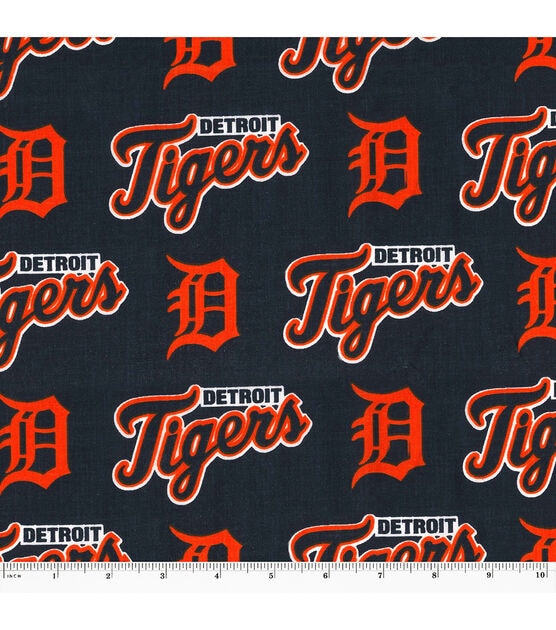Fabric Traditions Detroit Tigers Cotton Fabric All Over