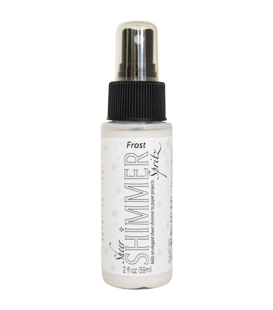 Imagine 2 oz Crafts Sheer Shimmer Spritz Spray, Frost, swatch