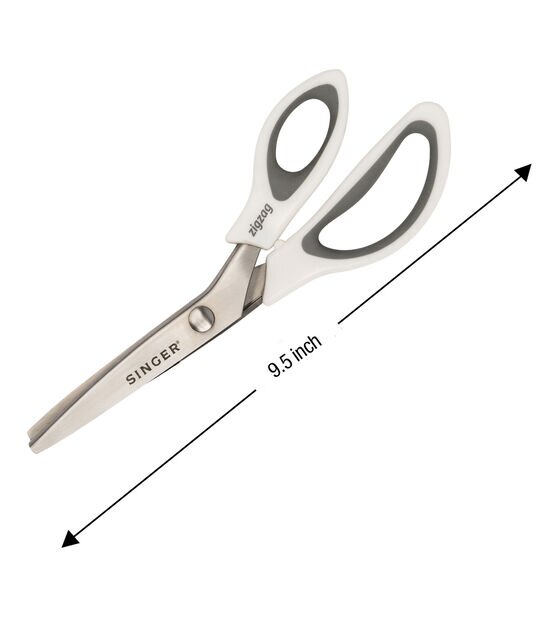 Reuser Inox Comfort Soft Grip Pinking Scissors - 9 inches