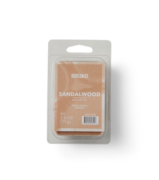 2.5oz Sandalwood Scented Wax Melts by Hudson 43