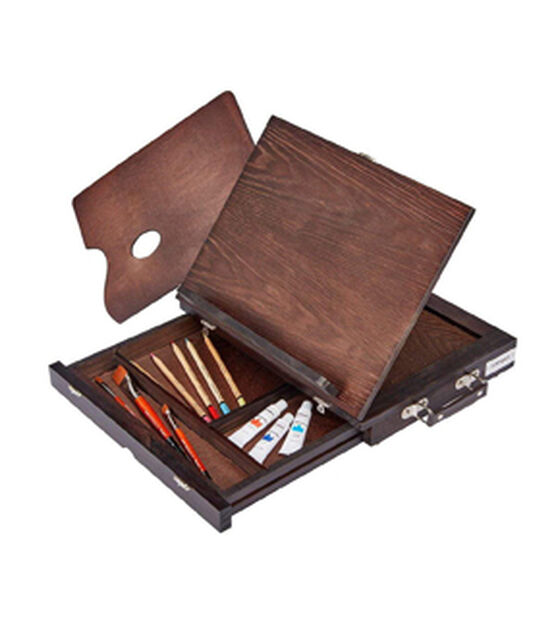 KINGART Adjustable Wood Desk Table Easel Stand Espresso Finish, , hi-res, image 3