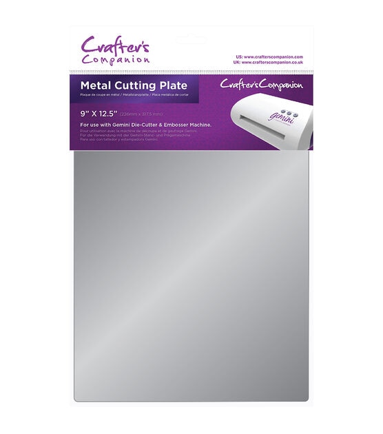 Crafters Companion Gemini 9''x12.5'' Metal Cutting Plate Gray, , hi-res, image 2