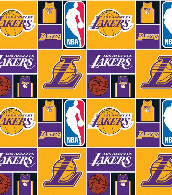 LA Lakers Cotton Fabric Patch