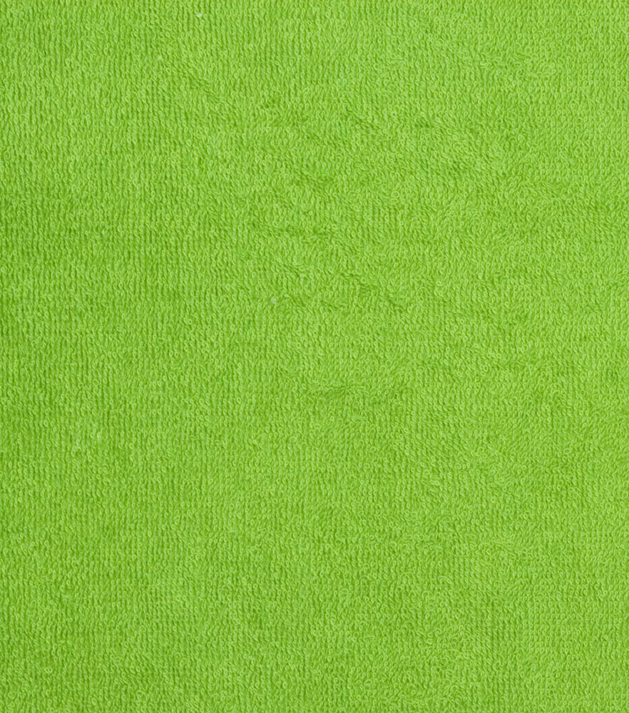 Solids Cotton Terry Cloth Fabric, Lime, swatch