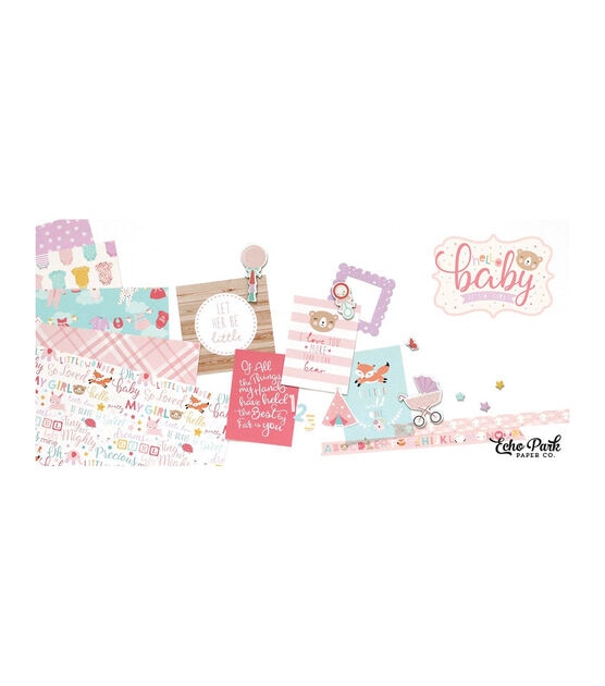 Echo Park Collection Kit 12''X12'' Hello Baby Girl, , hi-res, image 2