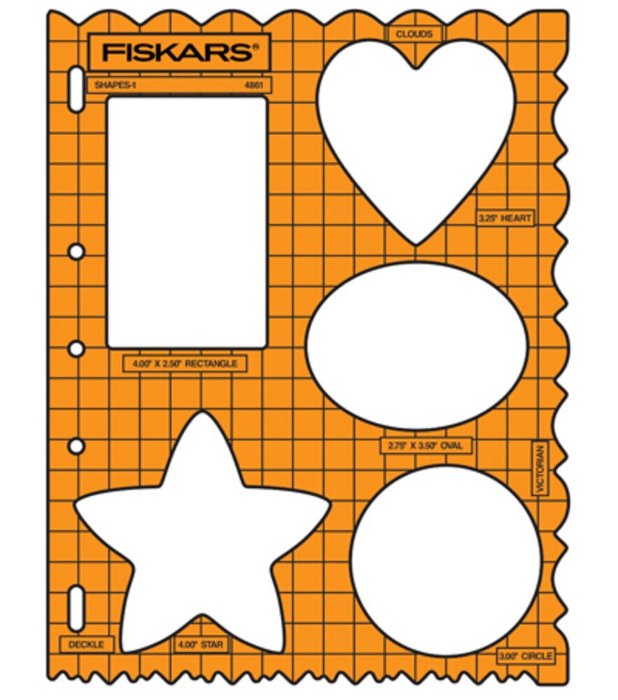 Fiskars ShapeTemplates Many Designs!, Shapes, swatch