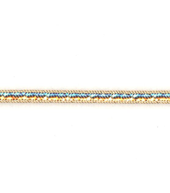 Simplicity Elastic Cord Trim 0.63'' Rose Gold