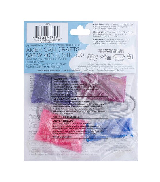 American Crafts 6pc Make It & Bake It Double Butterfly Suncatcher Kit, , hi-res, image 2