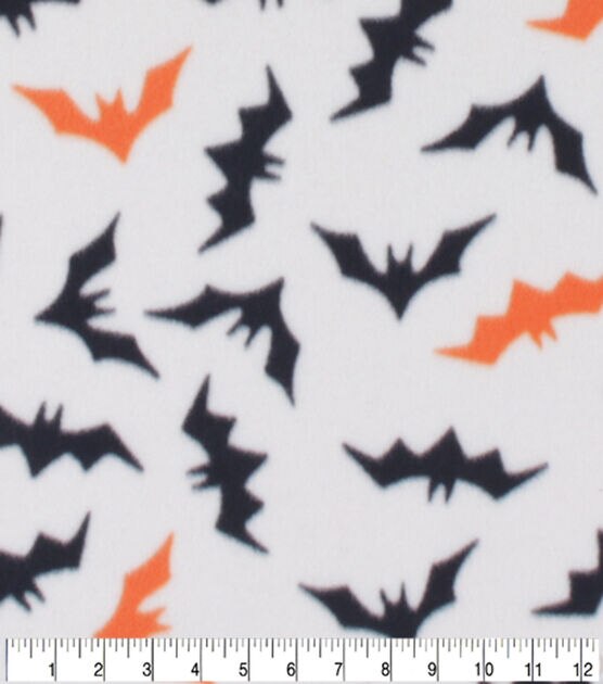 Blizzard Fleece Halloween Bats Fabric, , hi-res, image 3