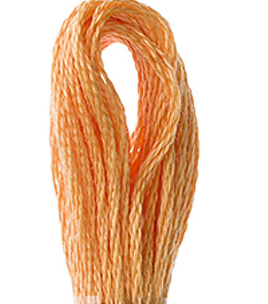 DMC 8.7yd Reds 6 Strand Cotton Embroidery Floss, 3854 Medium Autumn Gold, swatch, image 1