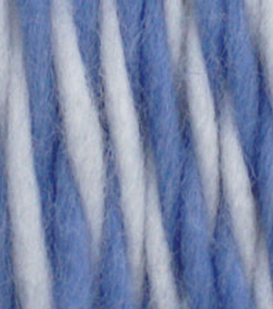Patons Beehive Baby 120yds Super Bulky Yarn, Bluee Marl, swatch