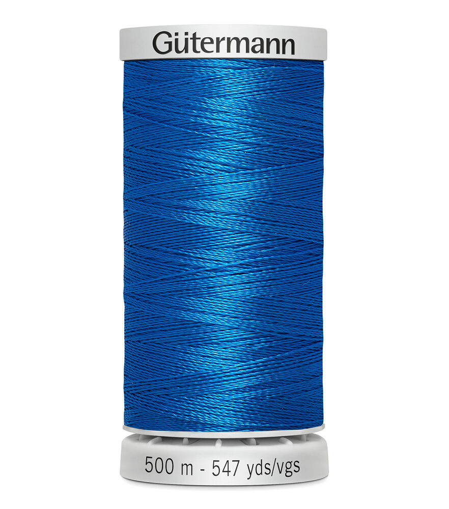 Gutermann 500M Dekor 35wt Thread, 6655 Sapphire, swatch