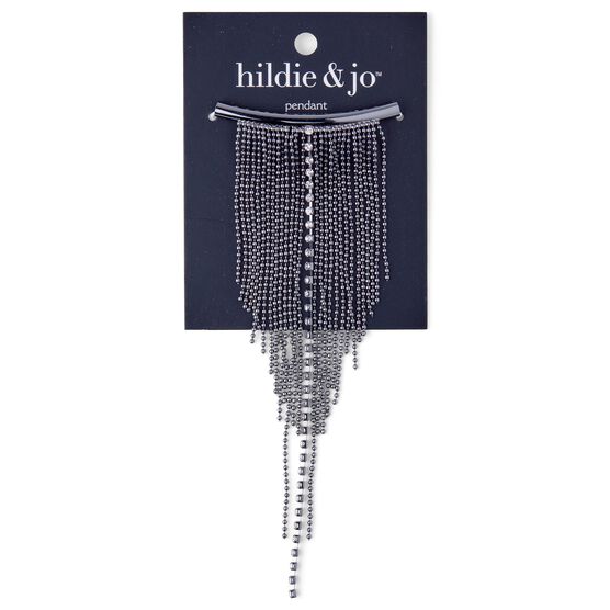 Zinc Alloy & Iron Tassel Pendant by hildie & jo