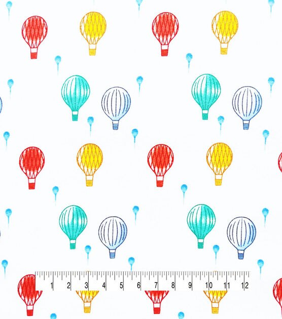 Up Up Away Balloons Nursery Flannel Fabric by Lil' POP!, , hi-res, image 4