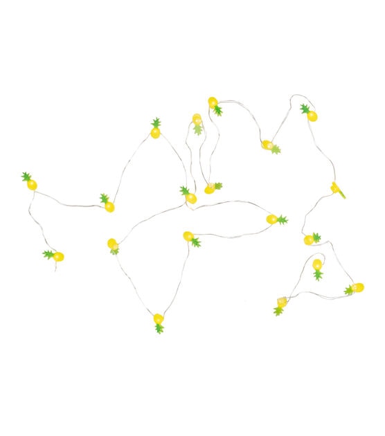 Northlight 10-Count LED Yellow and Green Pineapple Fairy Lights, , hi-res, image 2