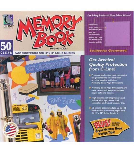 Memory Book Top - Loading Page Protectors - C-Line