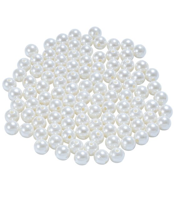 3oz Acrylic White Pearls by Bloom Room