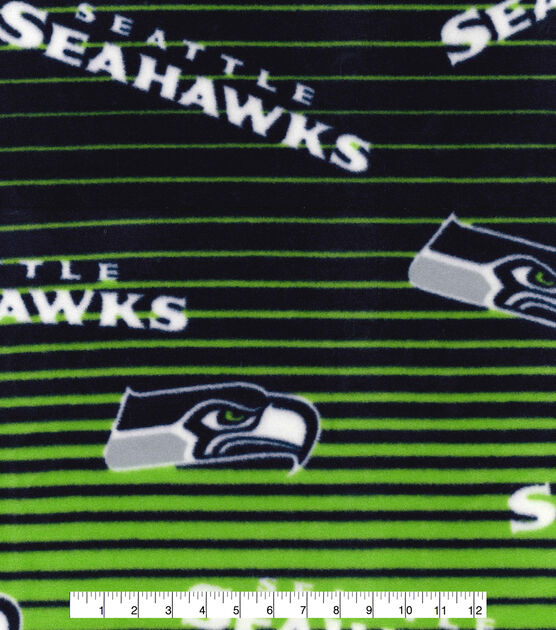 Fabric Traditions Seattle Seahawks Fleece Fabric Linear