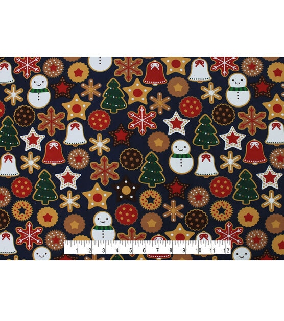 Cookies & Snowmen Super Snuggle Christmas Flannel Fabric, , hi-res, image 3