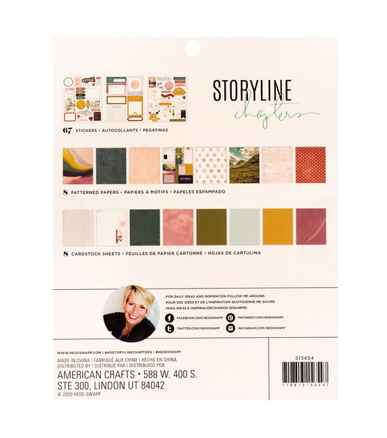 American Crafts Storyline Heidi Swapp Cardstock Project Pad, , hi-res, image 3