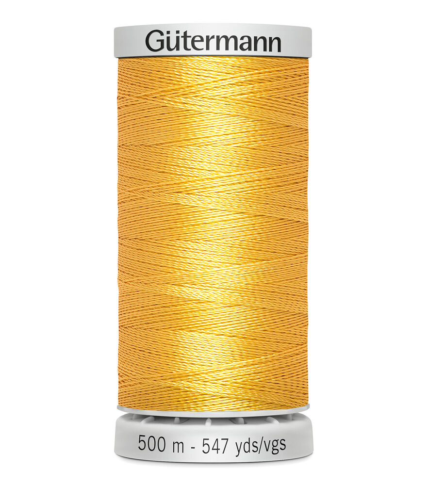 Gutermann 500M Dekor 35wt Thread, 1850 Dark Maize, swatch