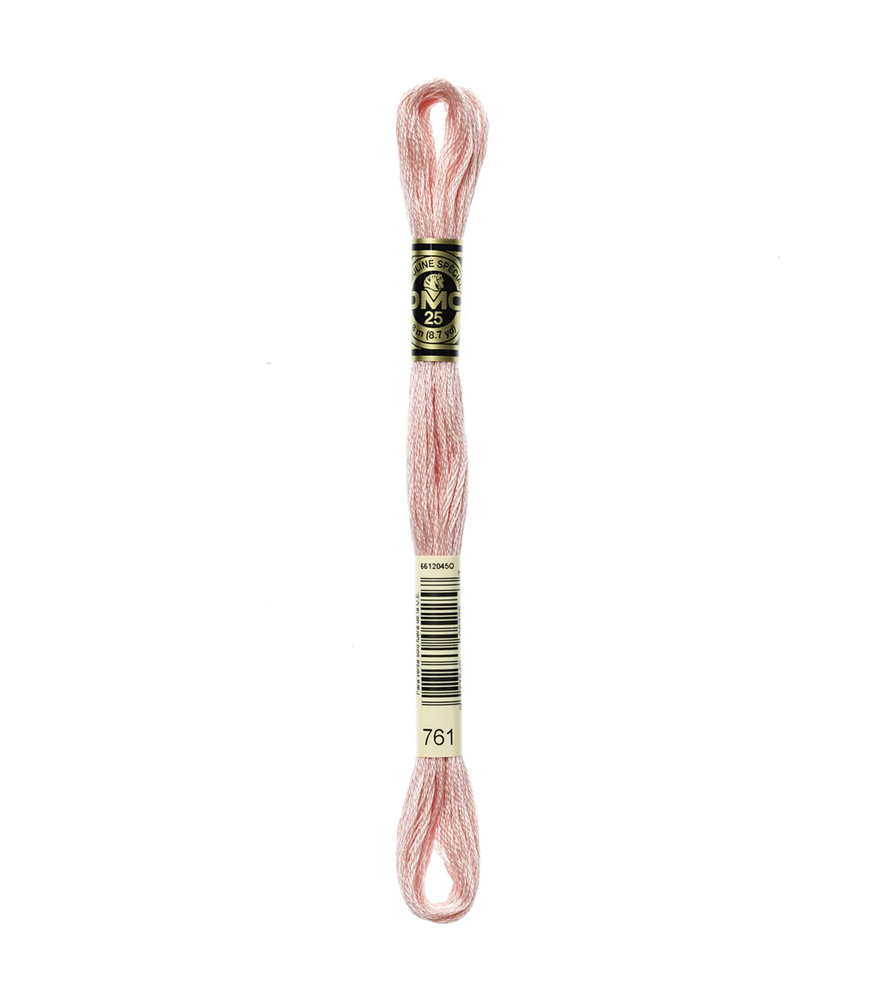 DMC 8.7yd Pink 6 Strand Cotton Embroidery Floss, 761 Light Salmon, hi-res