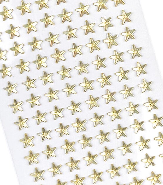 6mm Gold Star Adhesive Gems 104pc by Park Lane, , hi-res, image 2