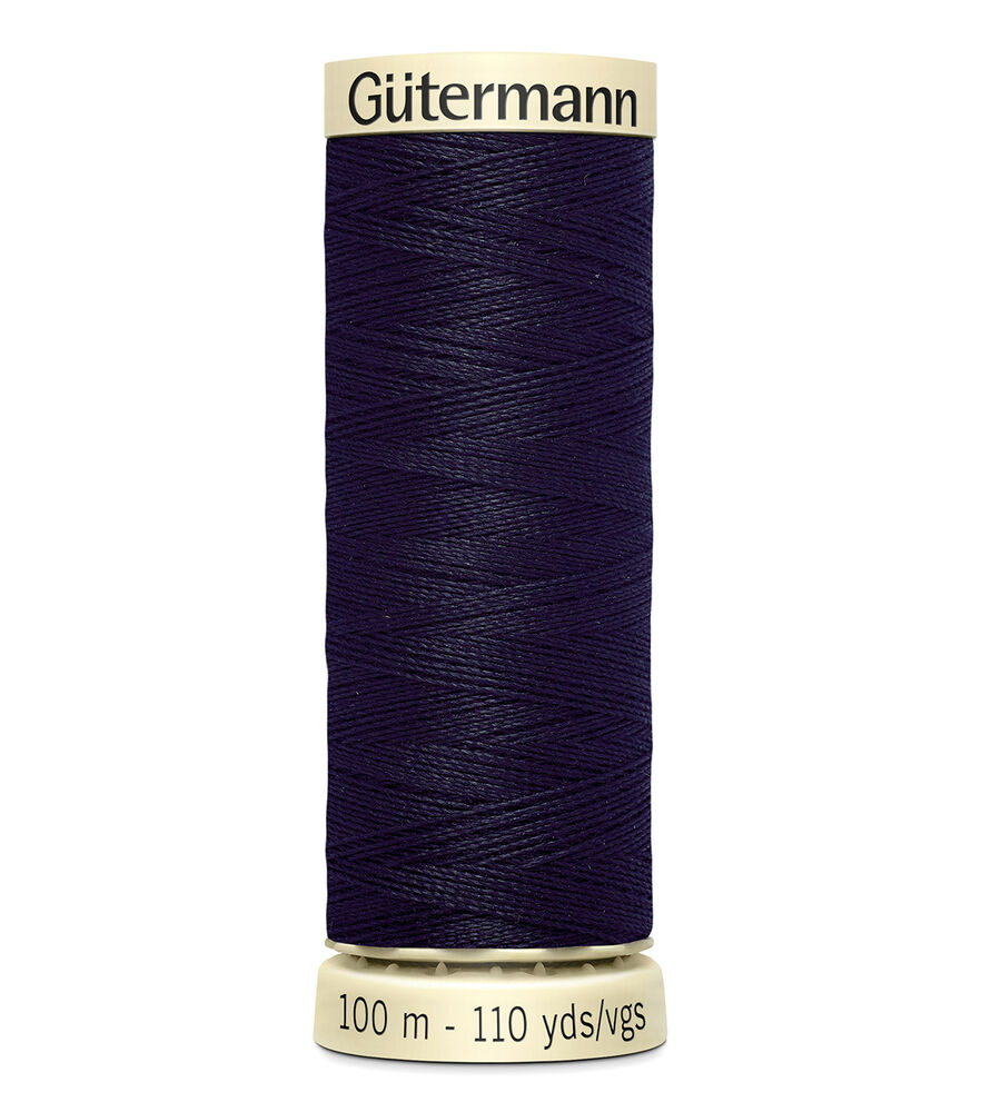 Gutermann 110yd Sew All 40wt Sew All Polyester Thread, 280 Charcoal, swatch