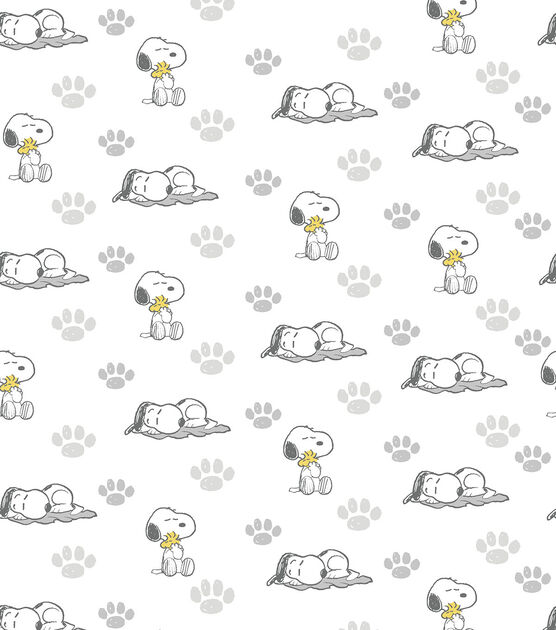 Peanuts Cotton Fabric Baby Snoopy Paw, , hi-res, image 3